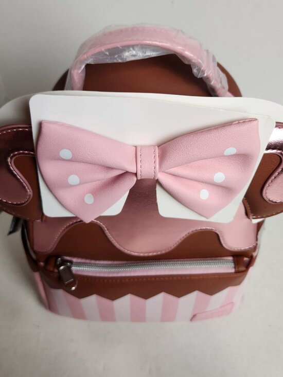 NWT Loungefly Disney Minnie Mouse Strawberry Chocolate Cupcake Mini Backpack main image 10